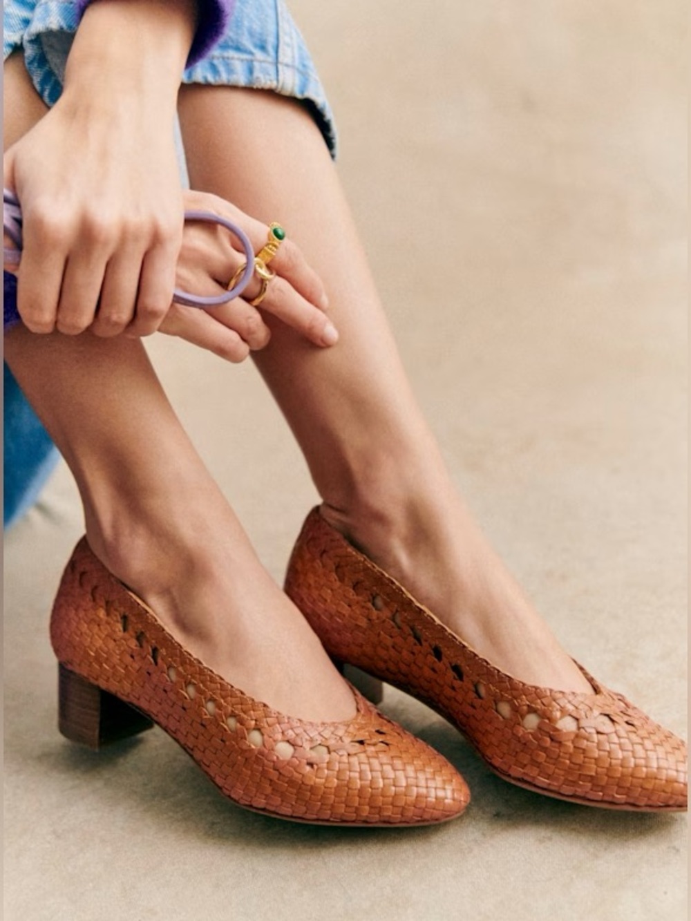 Sezane Anya High Heel, size 38, suede